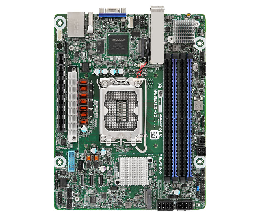 Asrock W880D4ID-2Q motherboard Intel W880 LGA 1851 (Socket V1) mini ITX