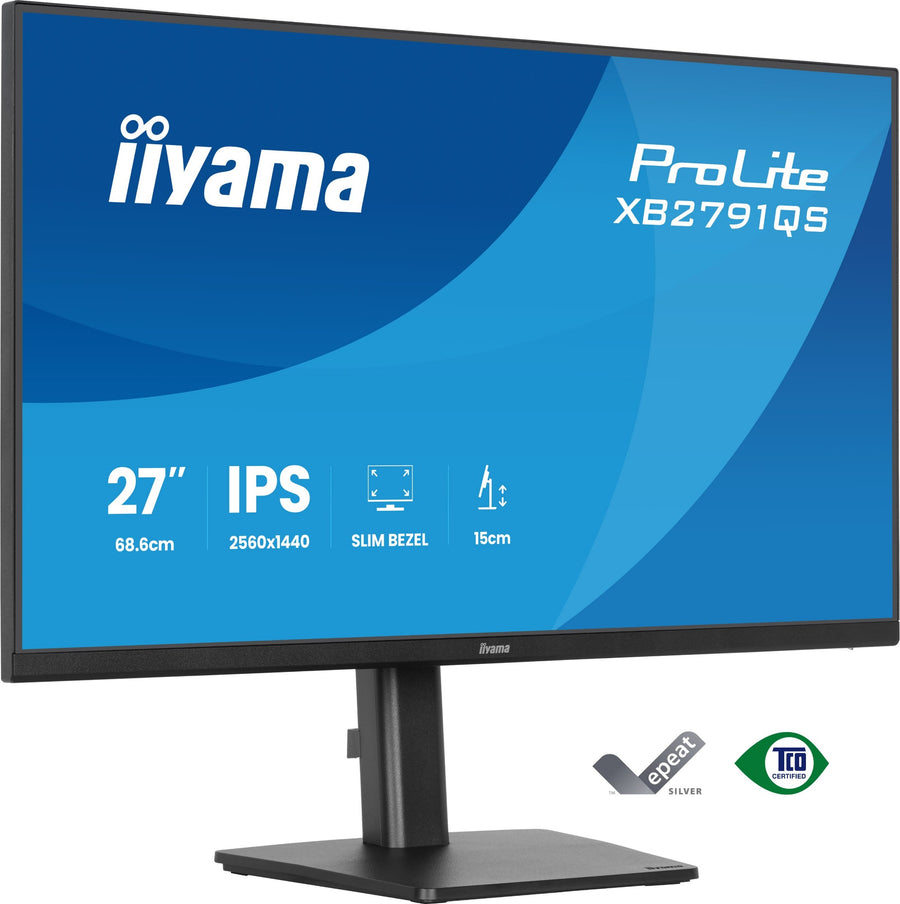 iiyama ProLite XB2791QS-B1 computer monitor 68.6 cm (27") 2560 x 1440 pixels Quad HD LED Black