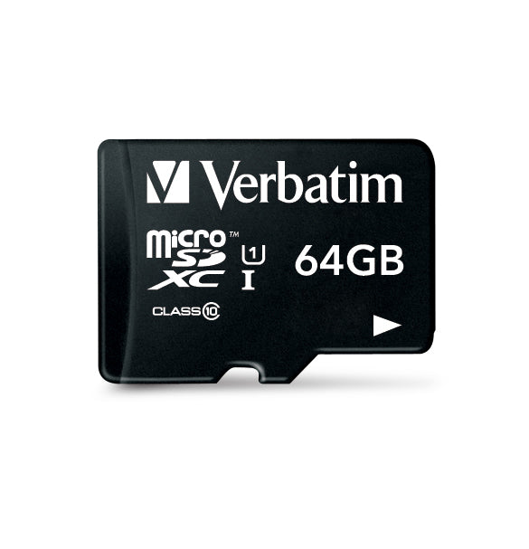Verbatim Tablet U1 microSDHC Card with USB Reader 64GB