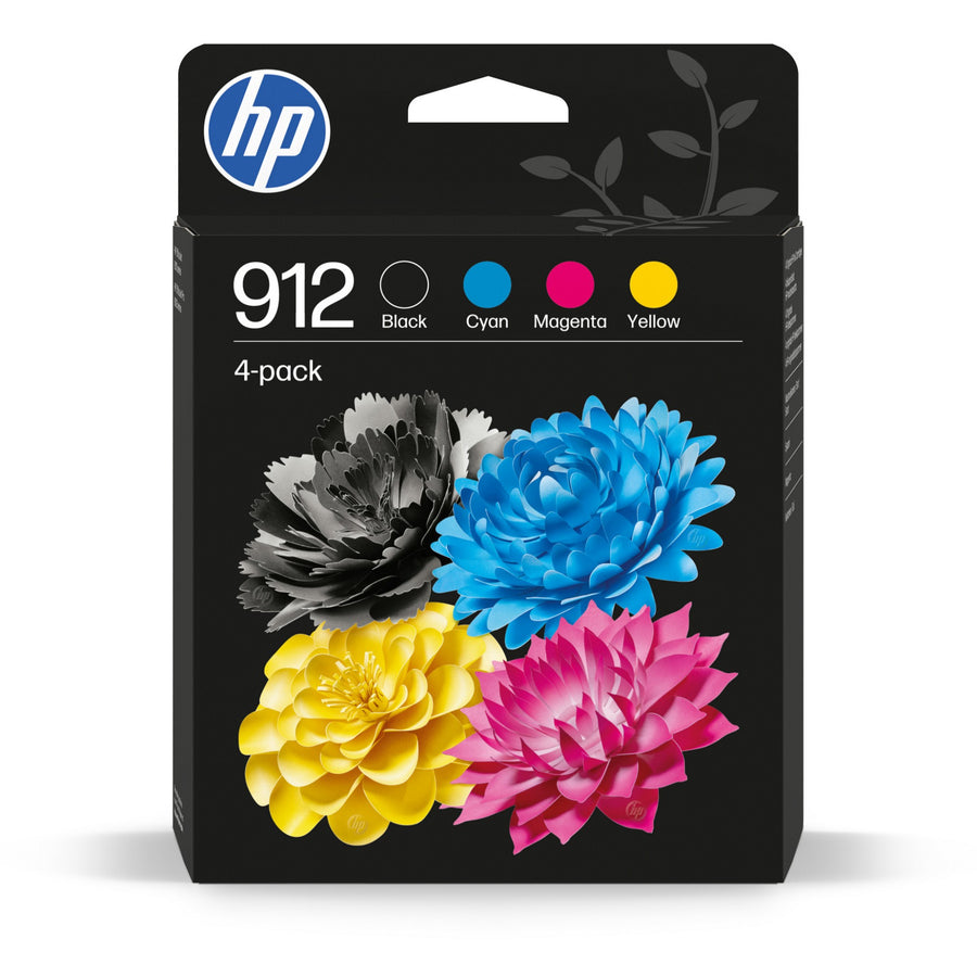 HP 6ZC74AE/912 Ink cartridge multi pack Bk,C,M,Y, 4x300 pages 17.08ml 8,3ml + 3x2,9ml Pack=4 for HP OJ Pro 8010/e/8020