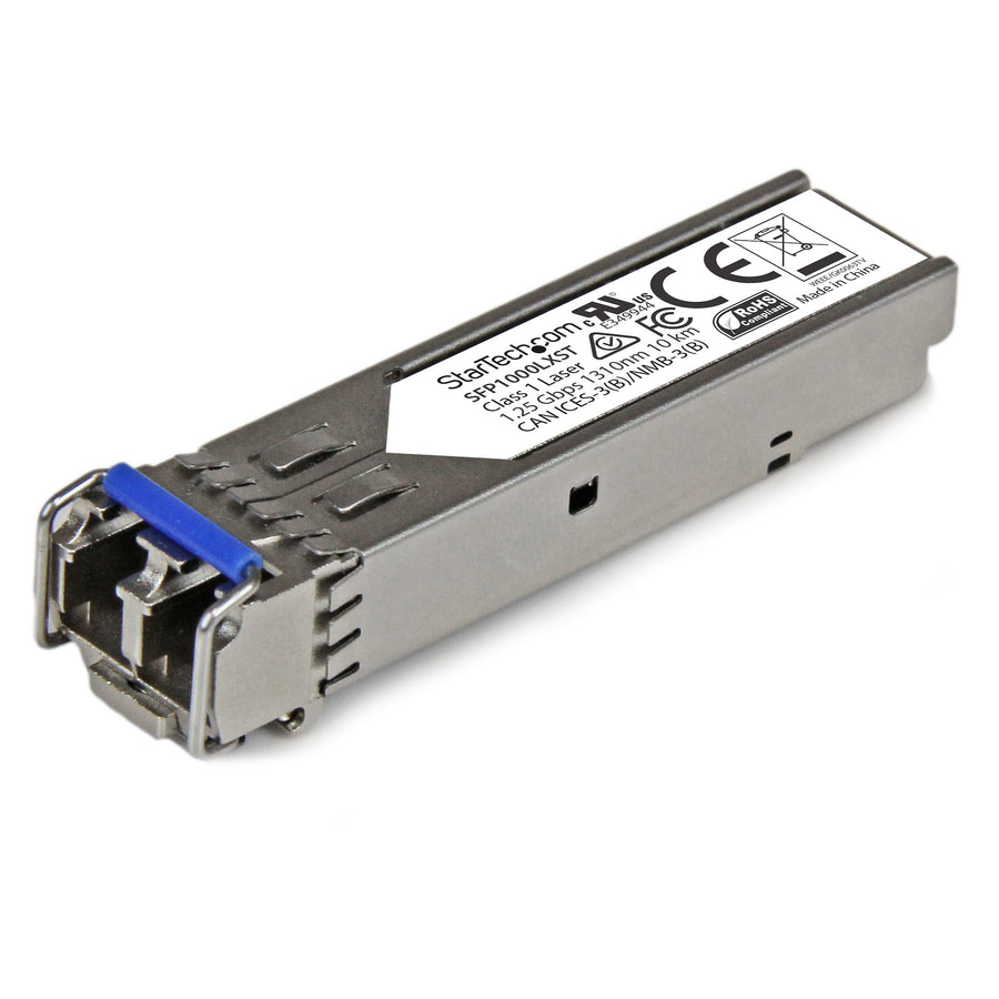 StarTech.com MSA Uncoded SFP Module - 1000BASE-LX - 1GbE Single Mode Fiber (SMF) Optic Transceiver - 1GE Gigabit Ethernet SFP - LC 10km - 1310nm - DDM