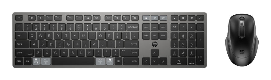 HP 720 MULTI RCHRGBL WLS KB MS keyboard Mouse included Home USB + Bluetooth Black