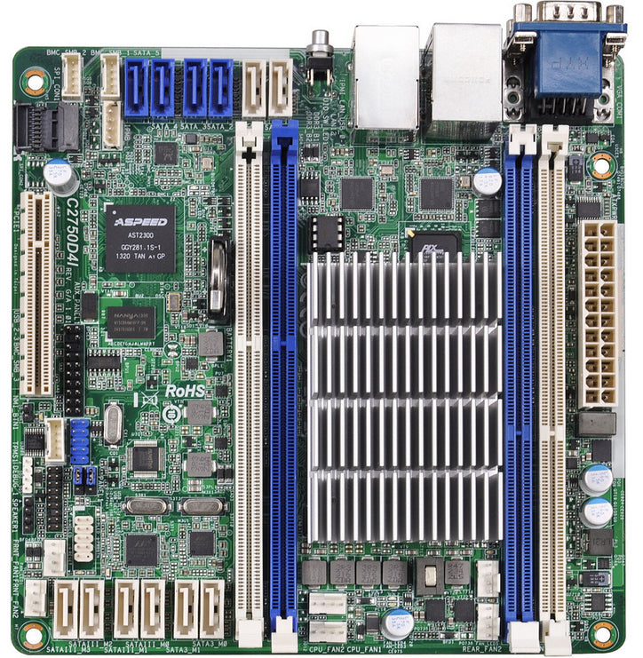 Asrock C2750D4I motherboard BGA 1283 Mini-ITX