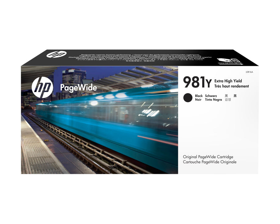 HP L0R16A/981Y Ink cartridge black, 20K pages ISO/IEC 19798 345ml for HP PageWide E 58650/556