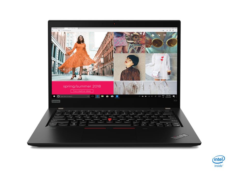 Lenovo ThinkPad X13 Gen 1 (Intel) Intel� CoreT i5 i5-10210U Laptop 33.8 cm (13.3") Full HD 8 GB DDR4-SDRAM 256 GB SSD Wi-Fi 6 (802.11ax) Windows 10 Pro Black