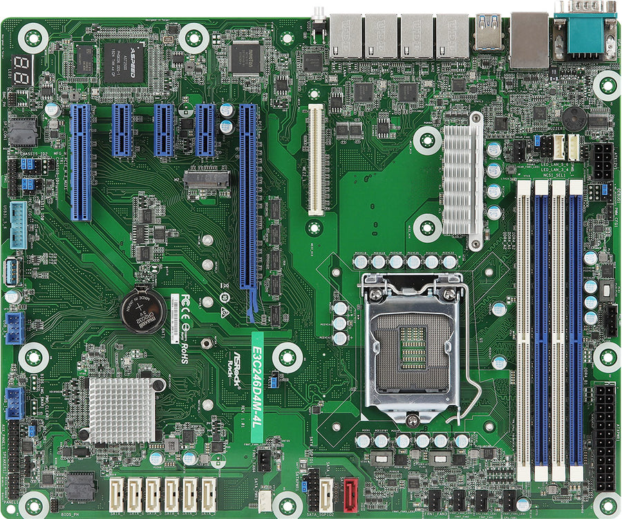 Asrock E3C246D4M-4L motherboard Intel C246 LGA 1151 (Socket H4) ATX