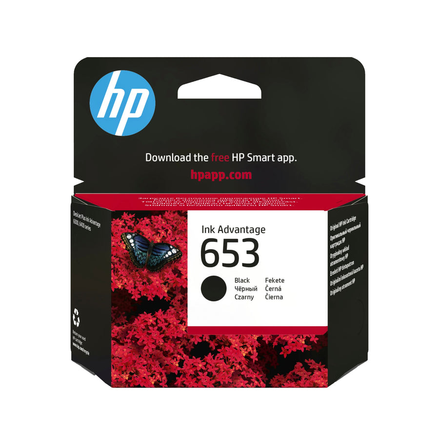 HP 3YM75AE/653 Printhead cartridge black, 360 pages 6ml for HP DeskJet 6075