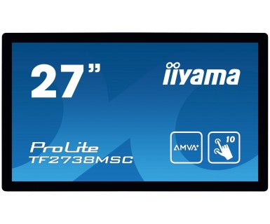 iiyama ProLite TF2738MSC-B1 computer monitor 68.6 cm (27") 1920 x 1080 pixels Full HD LED Touchscreen Black