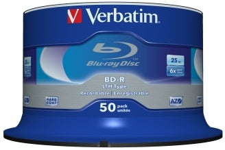 Verbatim BD-R Single Layer 6X LTH 25GB 50 GB 50 pc(s)