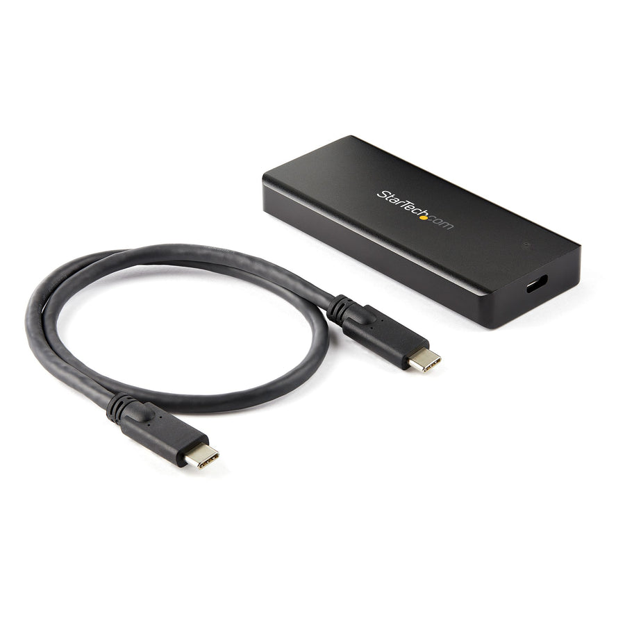 StarTech.com USB-C 10Gbps M.2 NVMe PCIe SSD Enclosure - Rugged Aluminum External M.2 PCIe M-Key Case IP67 Rated - 1GB/s Read/Write - Supports 2230/2242/2260/2280 - TB3 Compatible - Mac/PC - TAA