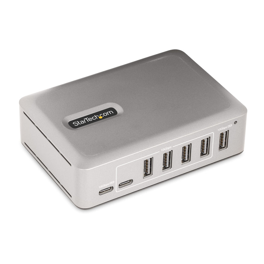 StarTech.com 7-Port USB-C Hub - 5x USB-A + 2x USB-C - Self-Powered w/65W Power Supply - USB 3.1 10Gbps - Desktop/Laptop USB Hub w/3ft USB-IF Certified Locking Cable - USB C Hub - TAA