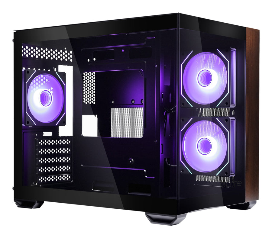 Cooler Master Elite 481 Wood Mini Tower Black