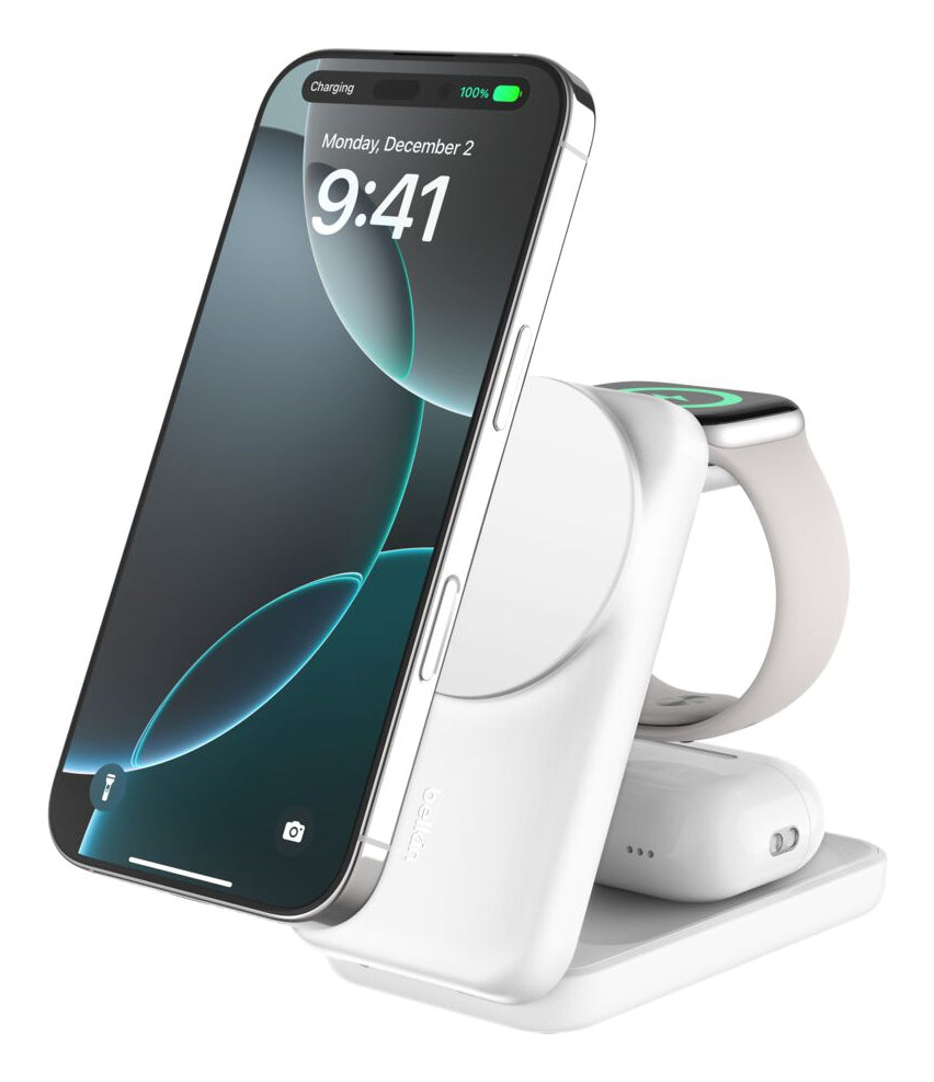 Belkin Qi2 Fitness tracker, Headphones, Smartphone, Smartwatch White USB Wireless charging Fast charging Indoor
