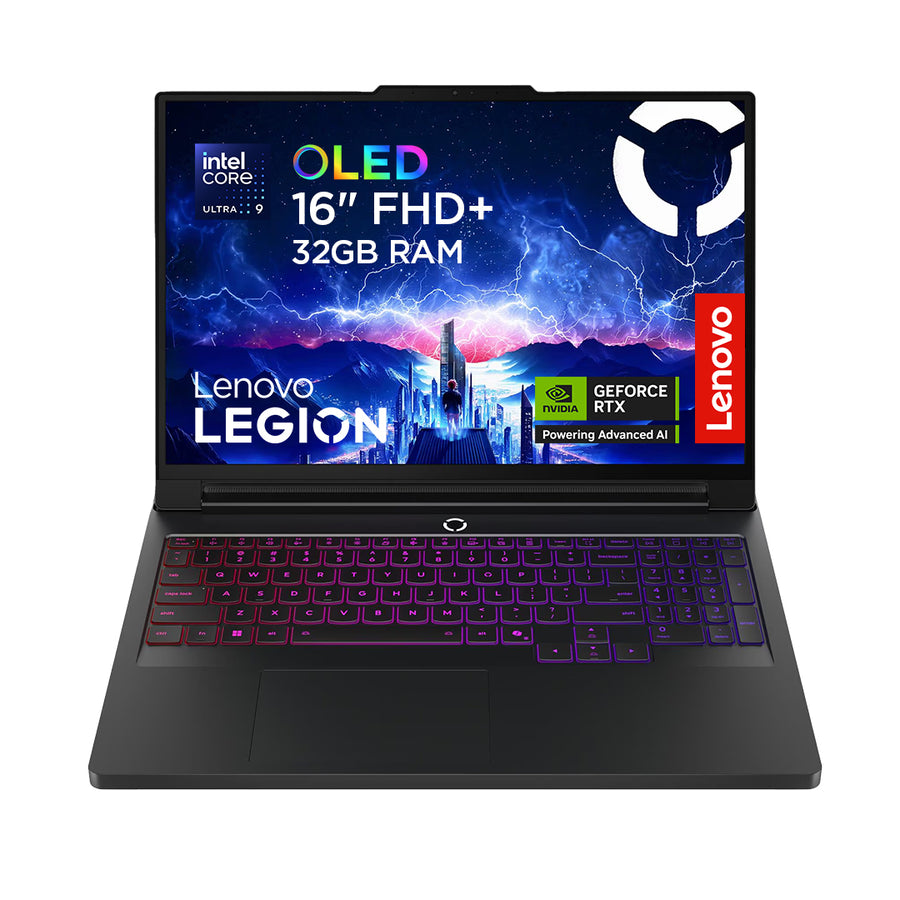 Lenovo Legion Pro 7 16IAX10H Intel Core Ultra 9 275HX Laptop 40.6 cm (16") WQXGA 32 GB DDR5-SDRAM 1 TB SSD NVIDIA GeForce RTX 5080 Wi-Fi 7 (802.11be) Windows 11 Home Black English