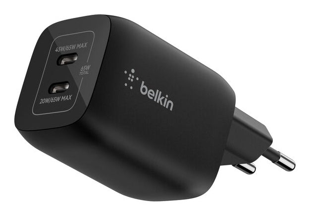 Belkin ENA007KQBK mobile device charger Headphones, Laptop, Portable gaming console, Smartphone, Tablet Black AC Fast charging Indoor