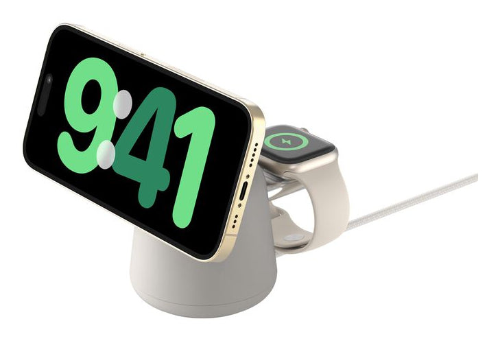 Belkin BoostCharge Pro Headphones, Smartphone, Smartwatch Beige AC Wireless charging Fast charging Indoor