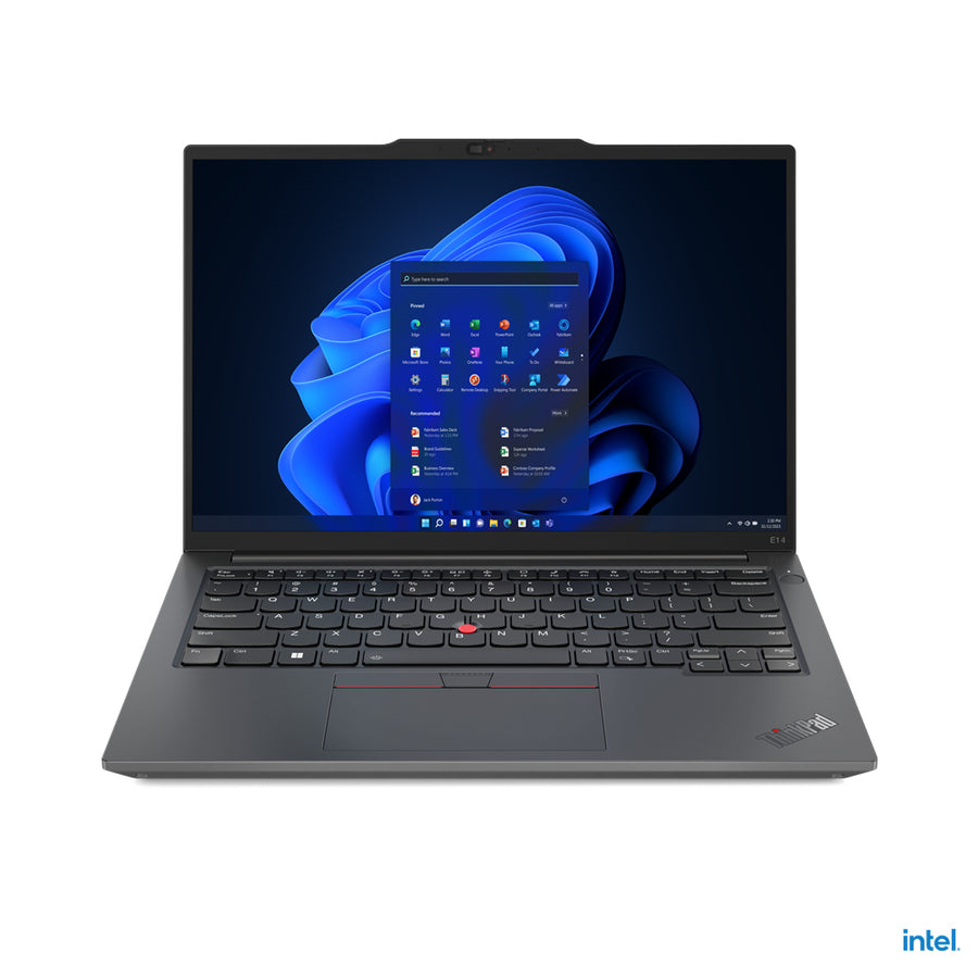 Lenovo ThinkPad E14 Gen 5 (Intel) Intel� CoreT i5 i5-1335U Laptop 35.6 cm (14") WUXGA 16 GB DDR4-SDRAM 256 GB SSD Wi-Fi 6 (802.11ax) Windows 11 Pro UK English Black, Graphite