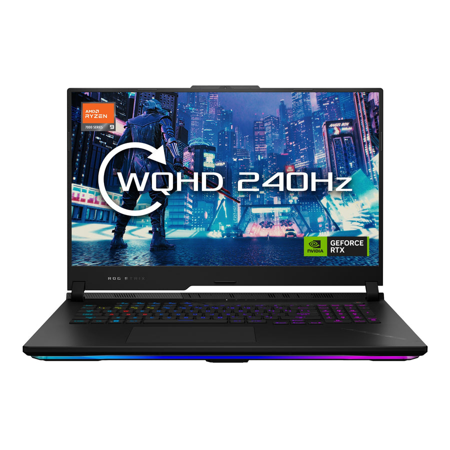 ASUS ROG Strix SCAR 17 G733PYV-LL046W AMD Ryzen™ 9 7945HX3D Laptop 43.9 cm (17.3") Wide Quad HD 32 GB DDR5-SDRAM 2 TB SSD NVIDIA GeForce RTX 4090 Wi-Fi 6E (802.11ax) Windows 11 Home Black