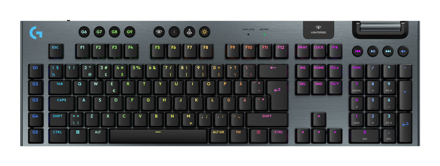 Logitech G G915 X LIGHTSPEED keyboard Gaming USB + RF Wireless + Bluetooth QWERTY Nordic Black