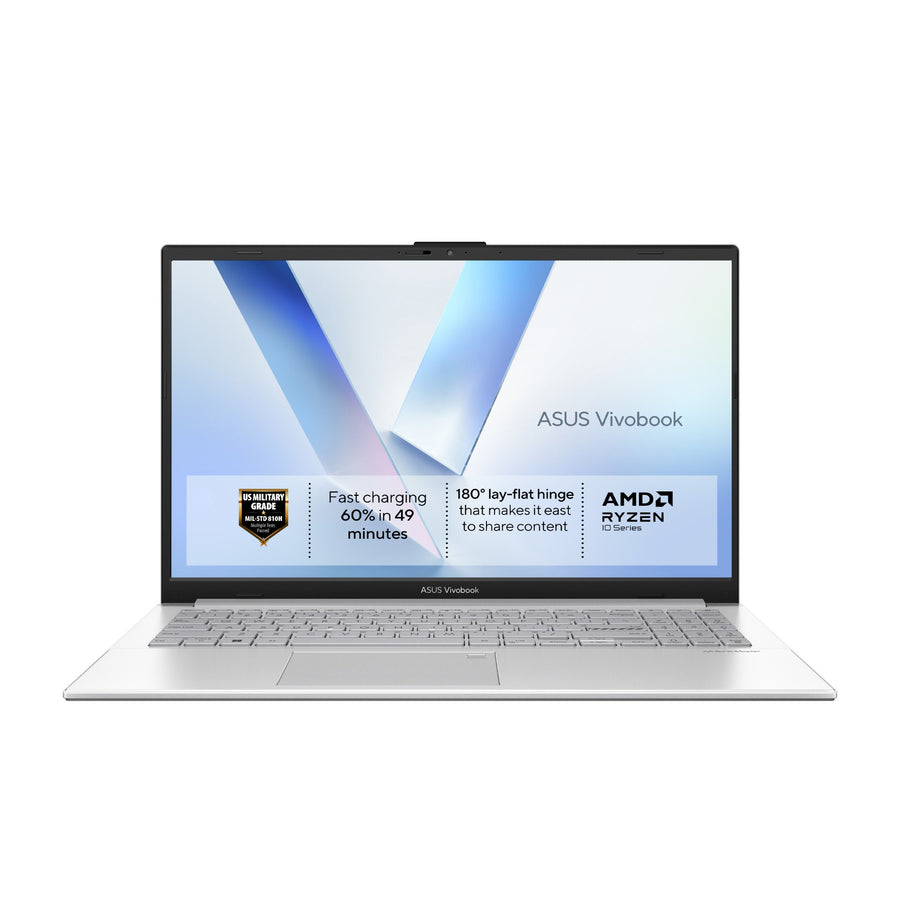 ASUS Vivobook Go 15 E1504FA-BQ5513W AMD RyzenT 5 40 Laptop 39.6 cm (15.6") Full HD 8 GB LPDDR5-SDRAM 256 GB SSD Wi-Fi 6E (802.11ax) Windows 11 Home Silver