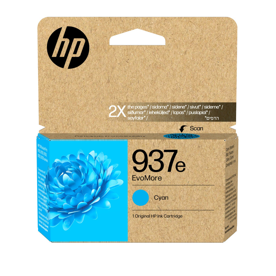 HP 4S6W6NE/937E Printhead cartridge cyan Evomore, 1.65K pages ISO/IEC 19752 for HP OJ Pro 9100/e