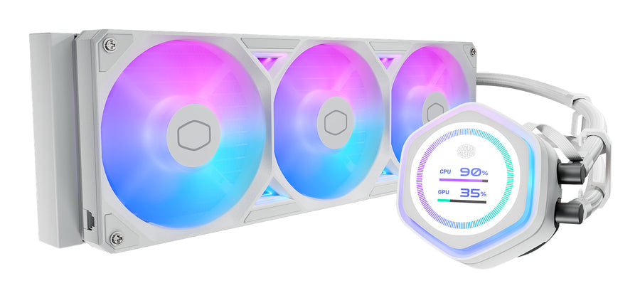 Cooler Master MasterLiquid Atmos II 360 LCD White Processor Liquid cooling kit 12 cm 1 pc(s)