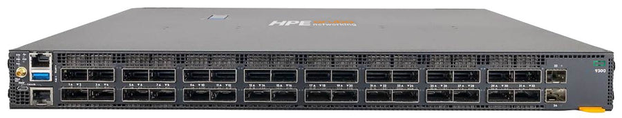 HPE Aruba Networking CX 9300-32D 32p QSFP-DD 2p 10G SFP+ Front-to-Back 6 Fans 2 AC PSU Bundle