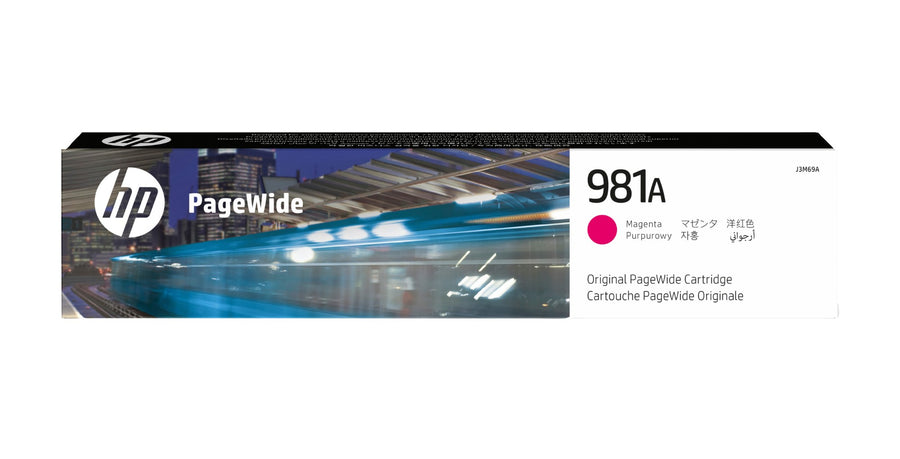 HP J3M69A/981A Ink cartridge magenta, 6K pages ISO/IEC 19798 69ml for HP PageWide E 58650/556