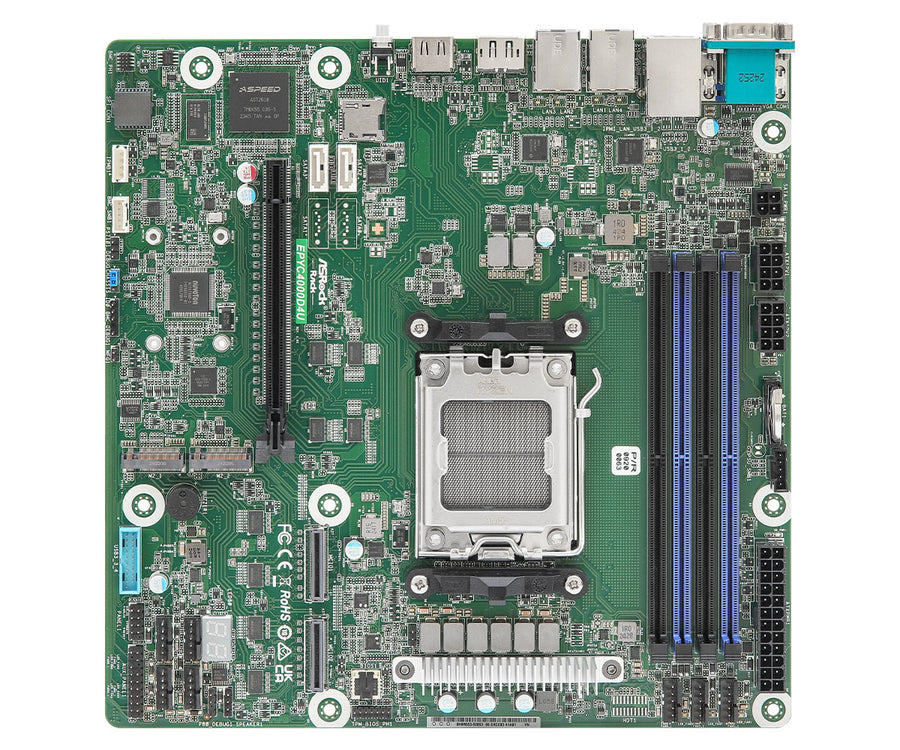 Asrock EPYC4000D4U motherboard KNOLL3 X300 Socket AM5 micro ATX