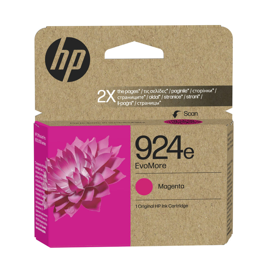 HP 4K0U8NE/924E Ink cartridge magenta EvoMore, 800 pages ISO/IEC 19752 10ml for HP OJ Pro 8120/e