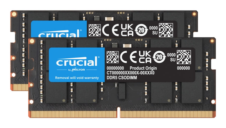 Crucial CT2K24G64C52CS5 memory module 48 GB 2 x 24 GB DDR5 6400 MT/s 262-pin SO-DIMM