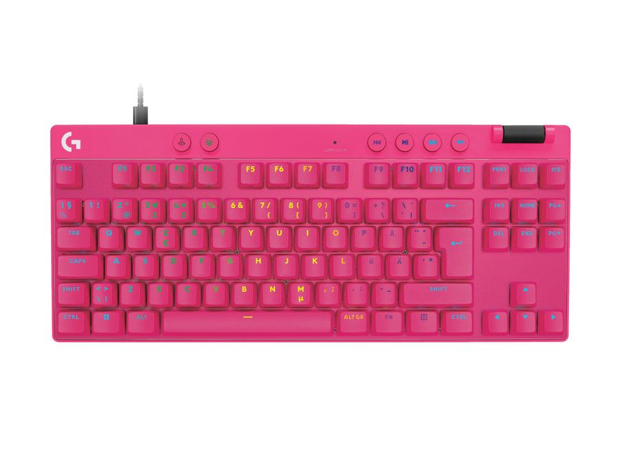Logitech G 920-013251 keyboard Gaming USB QWERTY Nordic Pink