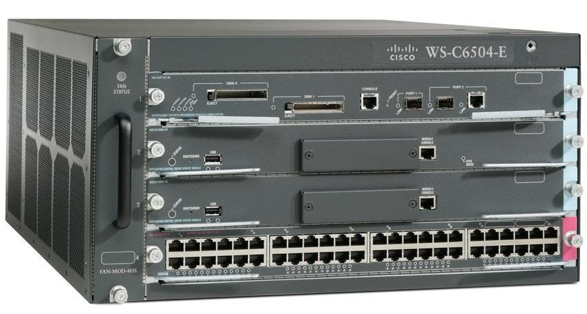 Cisco 6504 Enhanced, Refurbished network equipment chassis 5U
