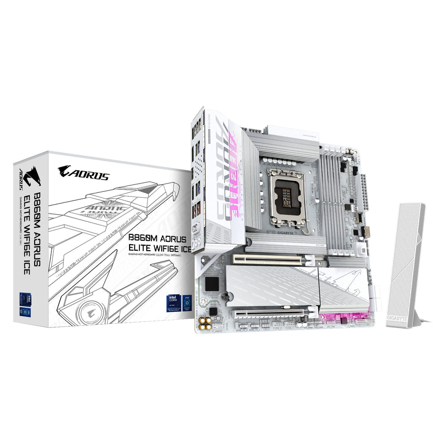 GIGABYTE B860M AORUS ELITE WF6E ICE Motherboard