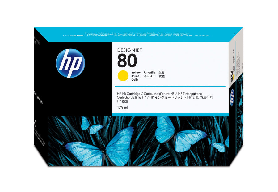 HP C4873A/80 Ink cartridge yellow 175ml for C.Itoh VP 2020/HP DesignJet 1050 C