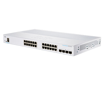 Cisco CBS350-24T-4X-EU network switch Managed L2/L3 Gigabit Ethernet (10/100/1000) Silver