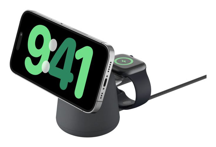 Belkin BoostCharge Pro Headphones, Smartphone, Smartwatch Charcoal AC Wireless charging Fast charging Indoor