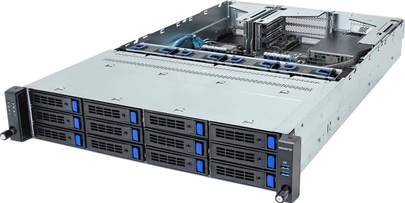 GIGABYTE R263-S30-AAH2 Intel C741 LGA 4677 (Socket E) Rack (2U) Black, Grey