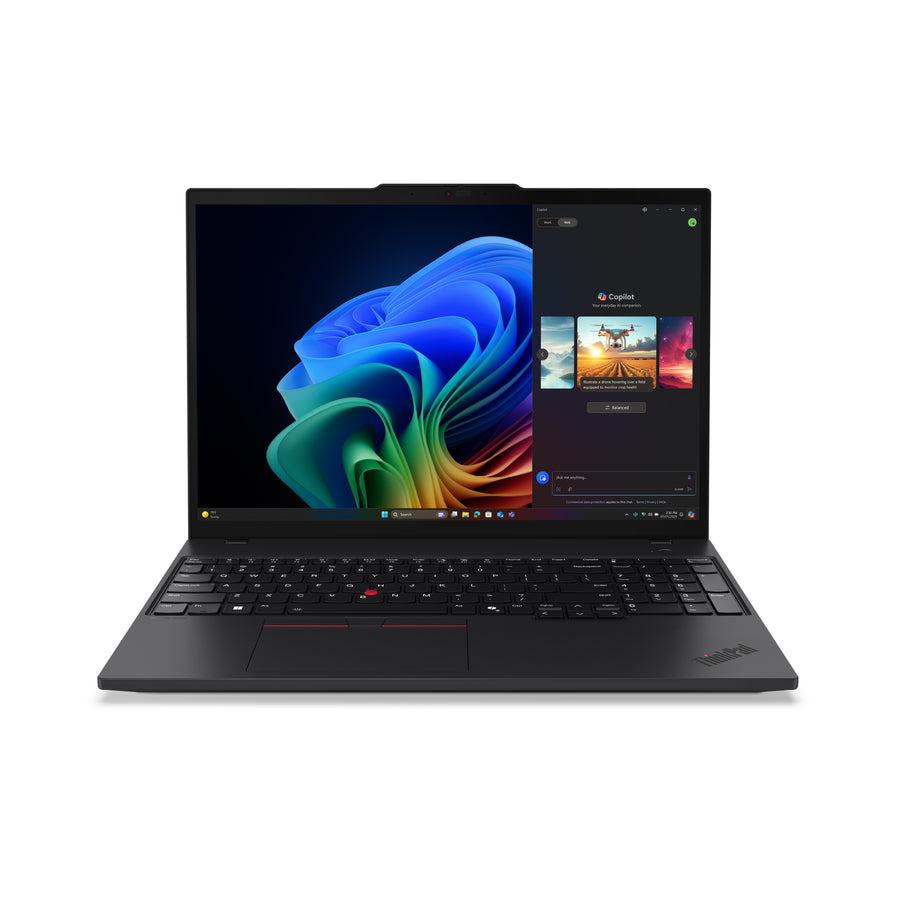 Lenovo ThinkPad T16 Gen 4 (AMD) Copilot+ PC AMD Ryzen™ AI 7 350 Laptop 40.6 cm (16") WUXGA 64 GB DDR5-SDRAM 1 TB SSD Wi-Fi 7 (802.11be) Windows 11 Pro Black German
