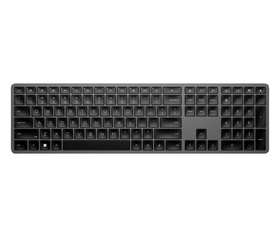 HP 3Z726AA#AC0 keyboard Home/Office RF Wireless + Bluetooth Black