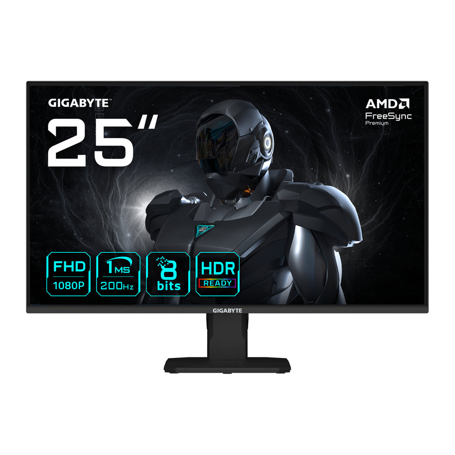 GIGABYTE GS25F2 25" FHD Gaming Monitor - 1920 x 1080, 200Hz, 1ms, 300 cd/m�, Display HDR 10, HDMI 2.0, Displayport 1.4