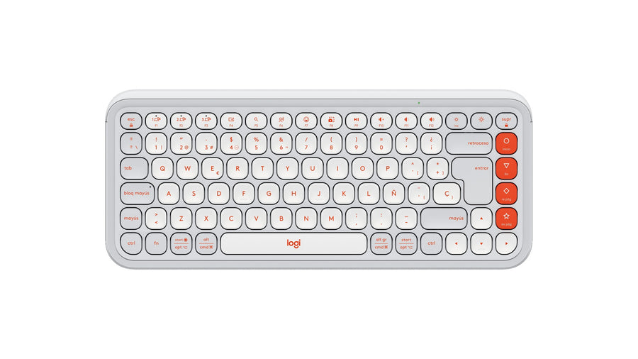 Logitech POP Icon Keys keyboard Universal Bluetooth QWERTY Spanish White