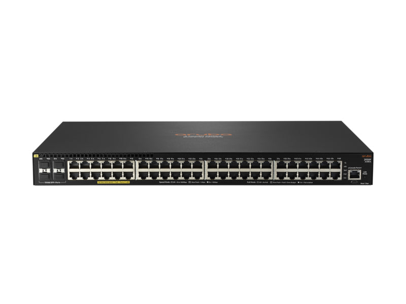 HPE Aruba Networking Aruba 2930F 48G PoE+ 4SFP+ 740W Managed L3 Gigabit Ethernet (10/100/1000) Power over Ethernet (PoE) 1U Black