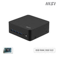 MSI Cubi Z AI 8M AMD Ryzen 7 8845HS (Ryzen 8040 Series) Barebone, NUC, USFF, Mini Computer, HTPC (NO RAM, NO Storage, NO OS), AMD Radeon Graphics/DDR5/Dual ThunderBolt 4/Dual HDMI/Dual LAN/WiFi 6E/BT 5.3/VESA - Z AI 8M R7 8845HS BB