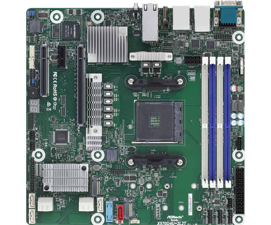 Asrock X570D4U-2L2T motherboard AMD X570 Socket AM4 micro ATX