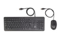 HP 150 Wired Mouse and keyboard Mouse included Home/Office USB AZERTY Belgian Black