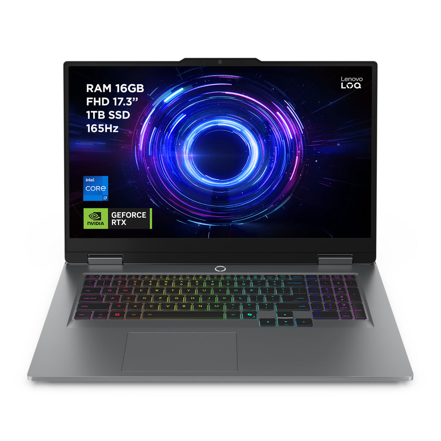 Lenovo LOQ 17IRX10 Intel� CoreT i7 i7-13650HX Laptop 43.9 cm (17.3") Full HD 16 GB DDR5-SDRAM 1 TB SSD NVIDIA GeForce RTX 5060 Wi-Fi 6 (802.11ax) Windows 11 Home Grey English