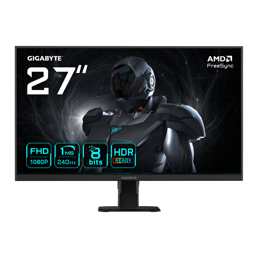 GIGABYTE GS27F2 27" FHD Gaming Monitor - 1920 x 1080, 240Hz, 1ms, 300 cd/m�, FreeSync, HDR Ready, HDMI 2.0, Displayport 1.4