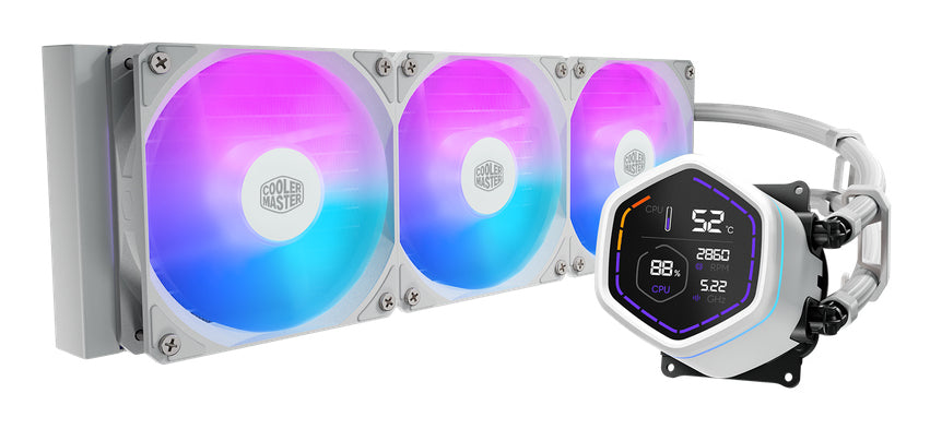 Cooler Master MasterLiquid Core Nex Digital Processor Liquid cooling kit 12 cm White