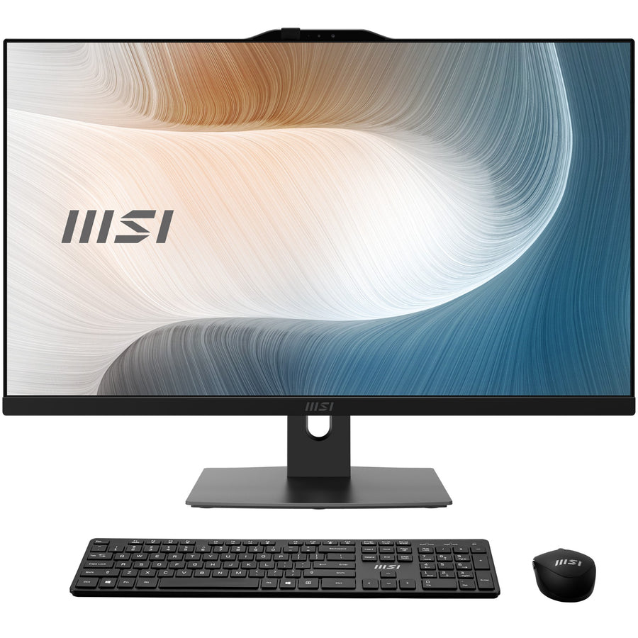 MSI Modern AM272P 12M-1063AT Intel® Core™ i5 i5-1235U 68.6 cm (27") 1920 x 1080 pixels All-in-One PC 16 GB DDR4-SDRAM 512 GB SSD Windows 11 Home Wi-Fi 6E (802.11ax) Black